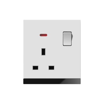 A8 13A Switch socket with neon