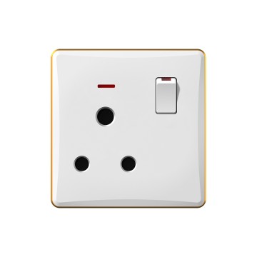 A15 series 15A switch socket with neon/32A DP switch socket with neon
