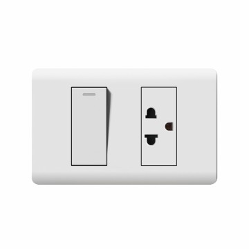 A10 series 1Gang1Way Switch With Thai Socket/1Gang2Way Switch With Thai Socket