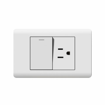 A10 series 1Gang1Way Switch With Amercian Socket/1Gang2Way Switch With Amercian Socket