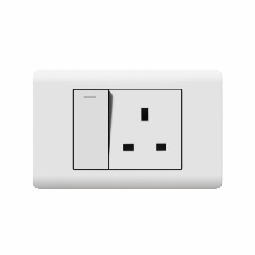 A10 series 1Gang1Way Switch With 13A Socket/1Gang2Way Switch With 13A Socket