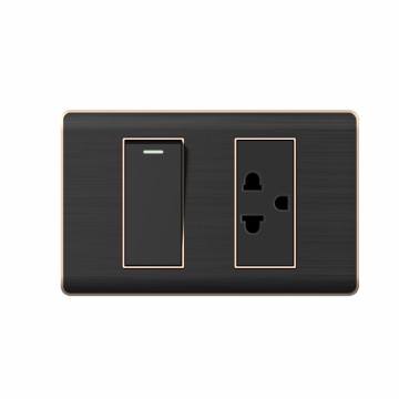 A20 series 1Gang1Way Switch With Thai Socket/1Gang2Way Switch With Thai Socket