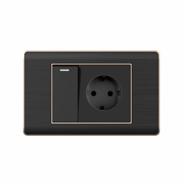 A20 series 1Gang1Way Switch With European Socket/1Gang2Way Switch With European Socket