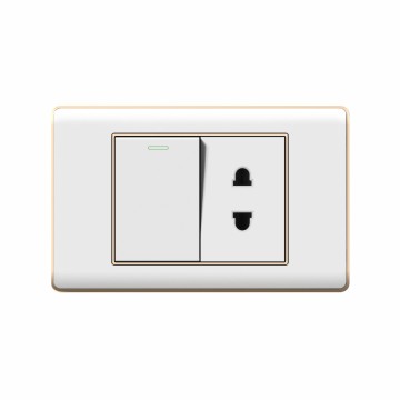 A30 series 1Gang1Way Switch With Flat 2 Socket/1Gang2Way Switch With Flat 2 Socket