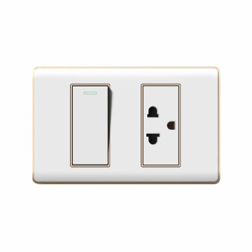 A30 series 1Gang1Way Switch With Thai Socket/1Gang2Way Switch With Thai Socket