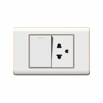 A30 series 1Gang1Way Switch With Thai Socket/1Gang2Way Switch With Thai Socket
