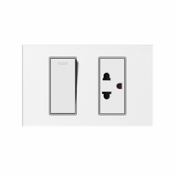 A40 series 1Gang1Way Switch With Thai Socket/1Gang2Way Switch With Thai Socket