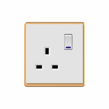 H1 13A switched socketwith neon