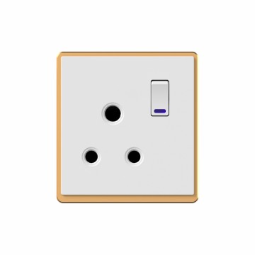 H1 15A switch socket with neon