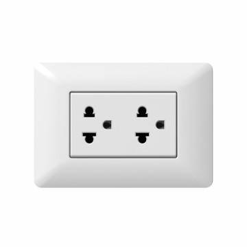 J series Duplex Socket 2P+T