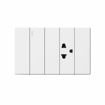 S series 1Gang 1Way Switch With Thai  Socket/1 Gang 2 Way Switch With Thai Socket