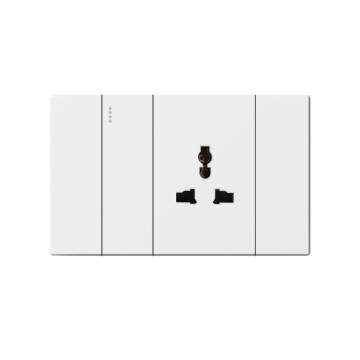 S series 1 Gang 1 Way Switch With MF Socket /1 Gang 2 Way Switch With MF Socket