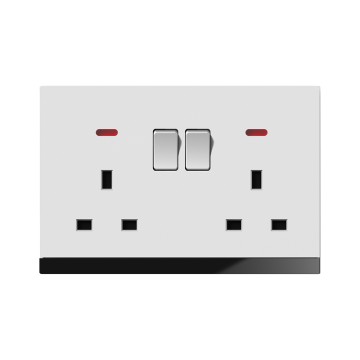 A8 2*13A Switch socket with neon