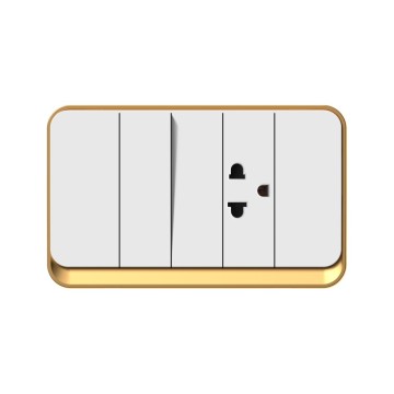 X7 series 1Gang1Way Switch With Thai 3 pin Socket/1Gang2Way Switch With Thai 3 pin Socket