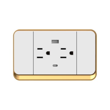 X7 series American 6pin Socket With USB+Type C