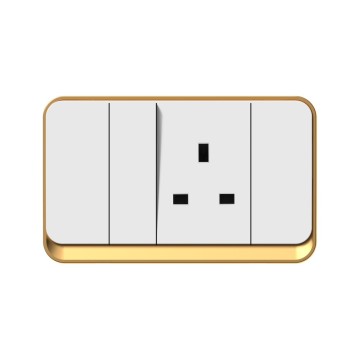 X7 series 1Gang1Way Switch With British Socket/1Gang2Way Switch With British Socket