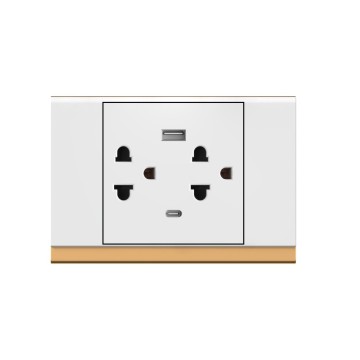 X10 Thai 6 pin socket with USB +Type C(3/3)