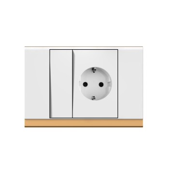 X10 1 gang European socket(2/3)