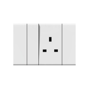 X1 1gang British socket (2/3)