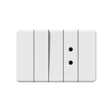 X3 1 gang Round 2 pin socket (HCMC Residential Series)