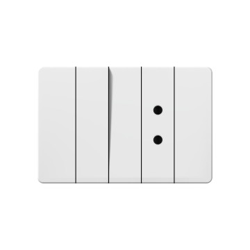 X5 1 gang Round 2 pin socket (1/3)