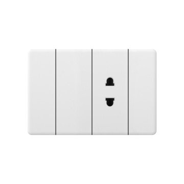 X6 series 1Gang1Way Switch With 2P Socket/1Gang2Way Switch With 2P Socket