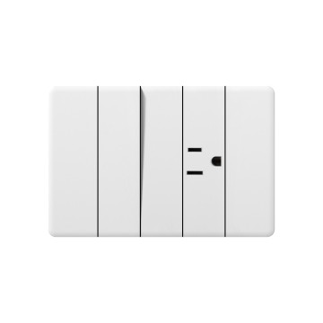 X6 series 1Gang1Way Switch With American 3 pin Socket/1Gang2Way Switch With American 3 pin Socket