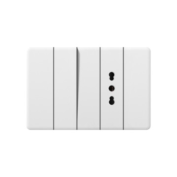 X6 series 1Gang1Way Switch With Italian Socket With Ground/1Gang2Way Switch With Italian Socket With Ground