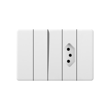 X6 series 1Gang1Way Switch With Brazilian Socket/1Gang2Way Switch With Brazilian Socket