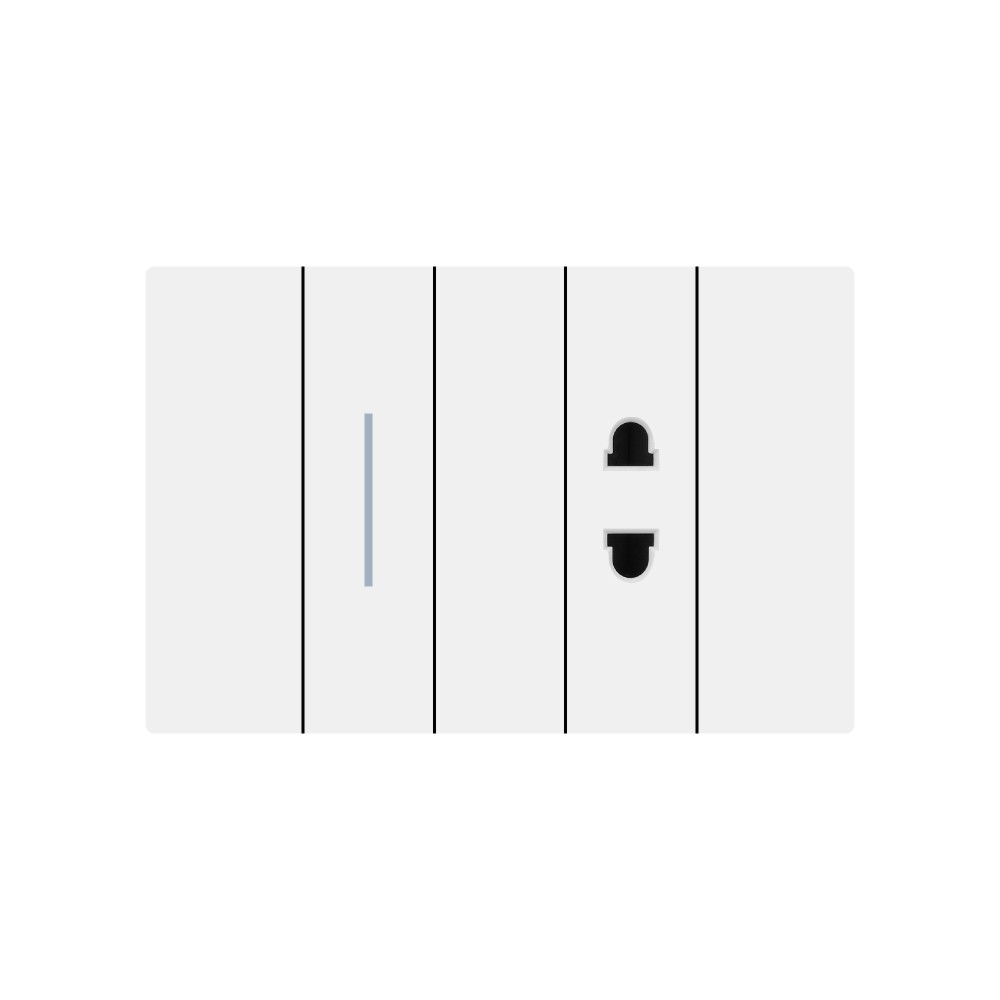 X8 series 1Gang1Way Switch With 2P Socket/1Gang2Way Switch With 2P Socket
