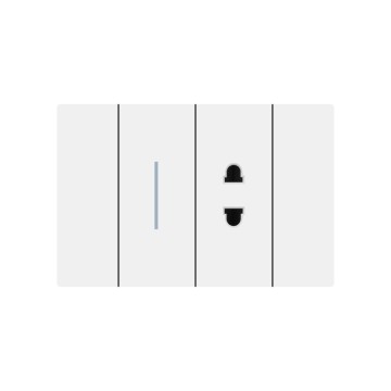X8 series 1Gang1Way Switch With 2P Socket/1Gang2Way Switch With 2P Socket