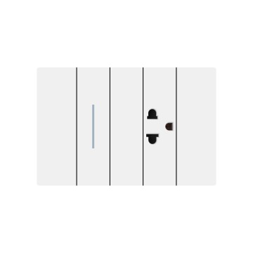 X8 series 1Gang1Way Switch With Thai 3 pin Socket/1Gang2Way Switch With Thai 3 pin Socket