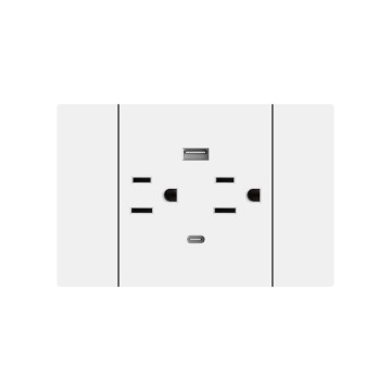 X8 series American 6pin Socket With USB+Type C