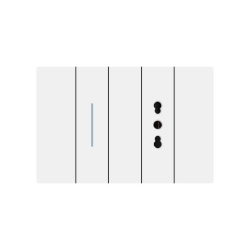 X8 series 1Gang1Way Switch With Italian Socket With Ground/1Gang2Way Switch With Italian Socket With Ground
