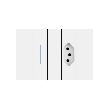 X8 series 1Gang1Way Switch With Brazilian Socket/1Gang2Way Switch With Brazilian Socket