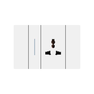 X8 series 1Gang1Way Switch With MF Socket/1Gang2Way Switch With MF Socket