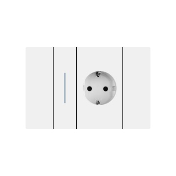 X8 series 1Gang1Way Switch With European Socket/1Gang2Way Switch With European Socket