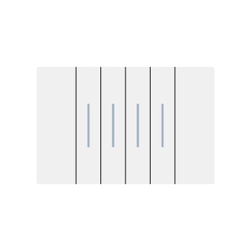 X8 series 4Gang1Way Switch/4Gang2Way Switch
