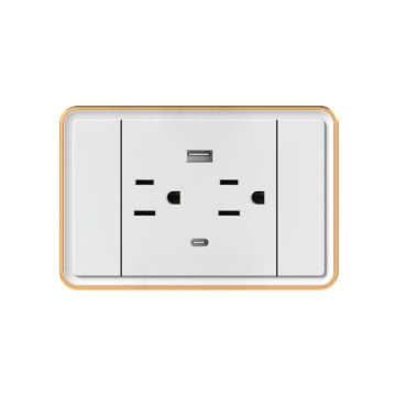 X9  American 6 pin socket with USB +Type-c(3/3)