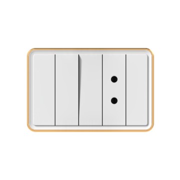 X9  1 gang Round 2 pin socket (1/3)