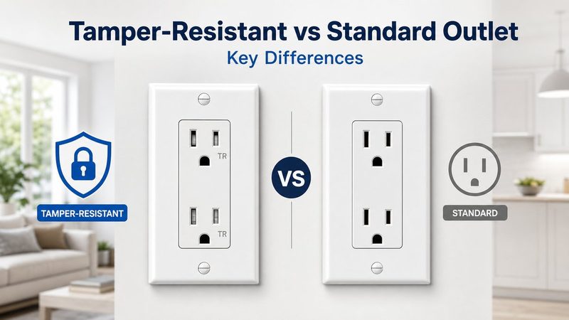 Tamper-Resistant Receptacle vs Standard Outlet: Key Differences