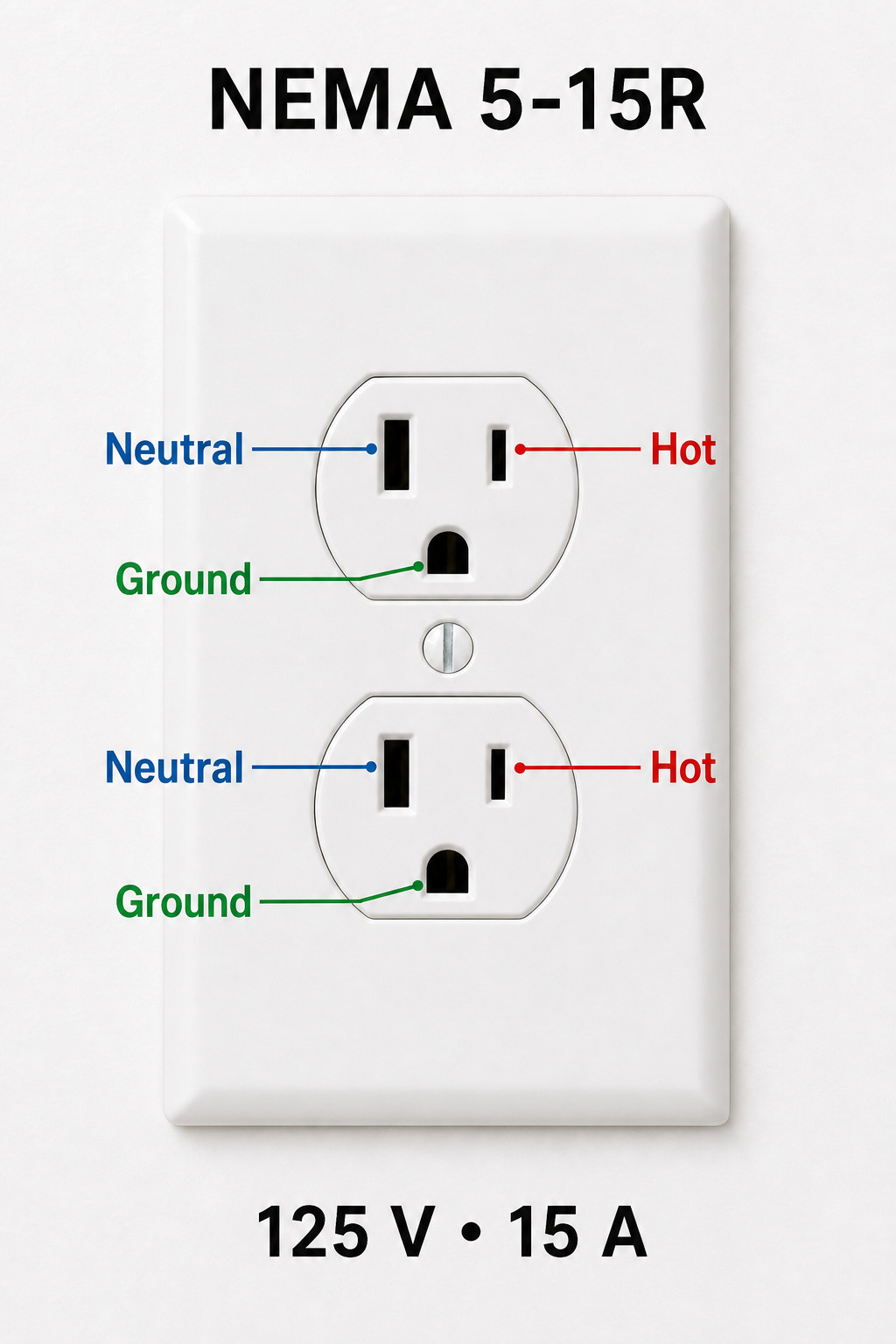What is NEMA 5-15R Wall Receptacle?