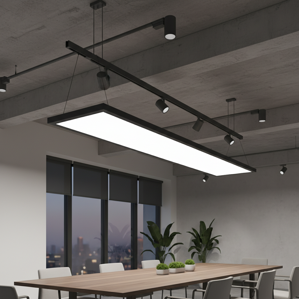 Panel Light For Track Powering