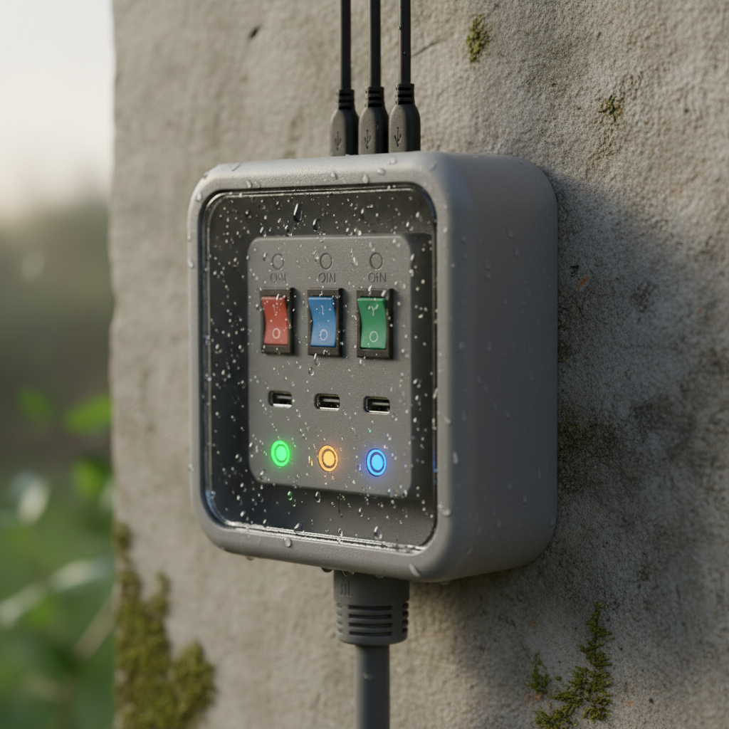 Plastic Switch Box For Device Charging