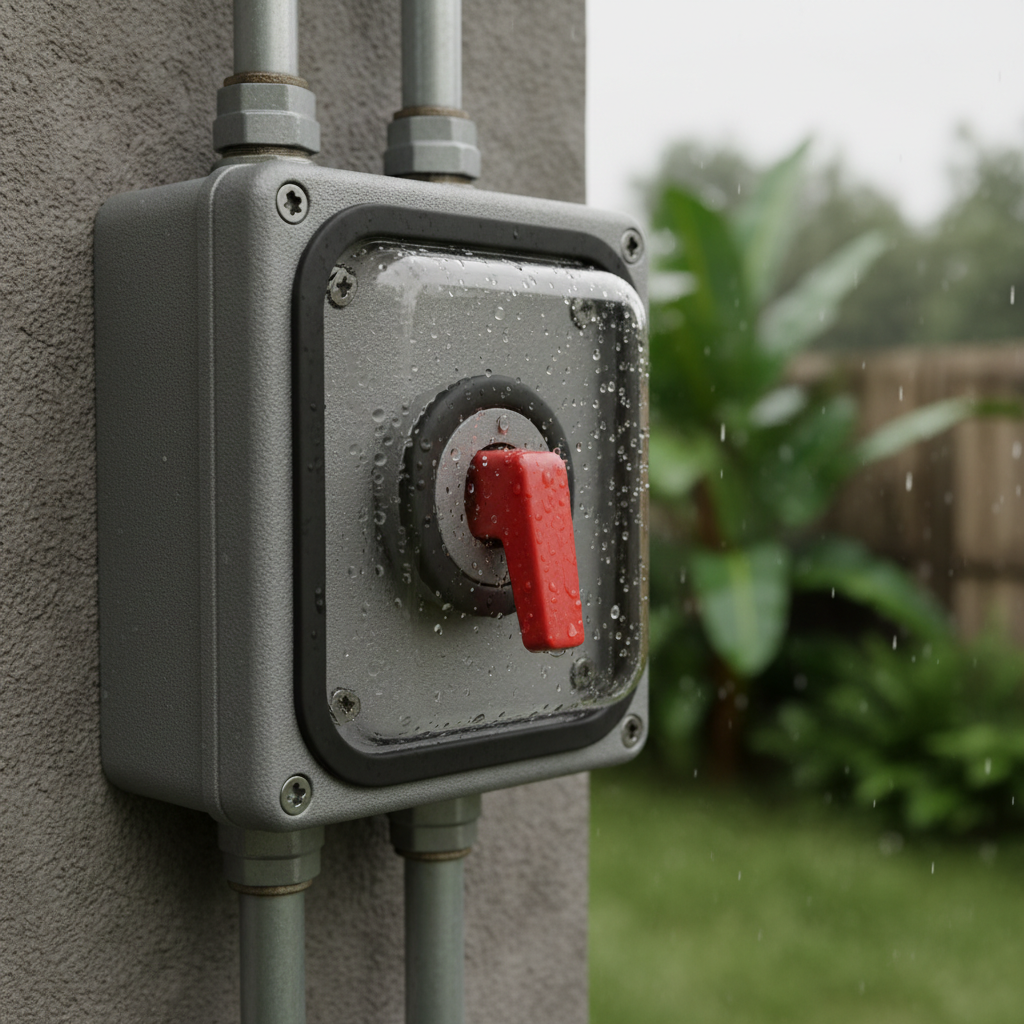 Light Switch For Weatherproof Switching