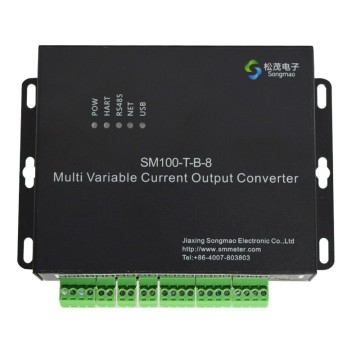 hart to 4-20mA, hart to 485, hart protocol sinal converter ,modbus  SM100-T-B-8