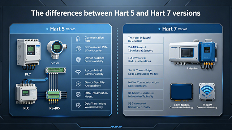 HART 5 与 HART 7：技术差异与功能对比