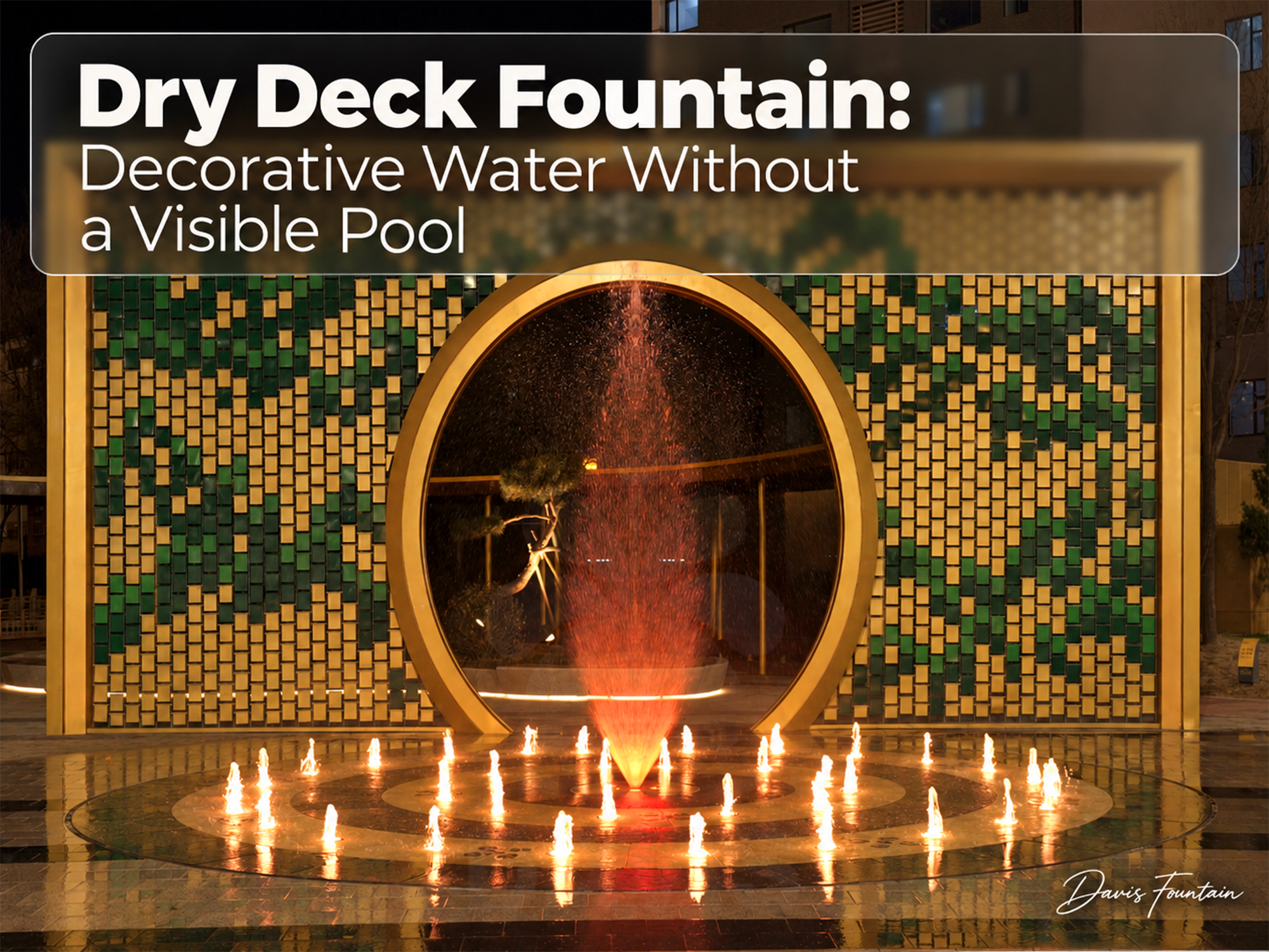 dry deck fountain