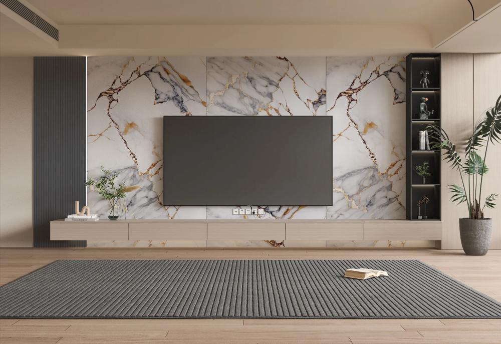 New 2025 Interior Decor Trends — Flexible Marble & WPC Are Replacing Tiles