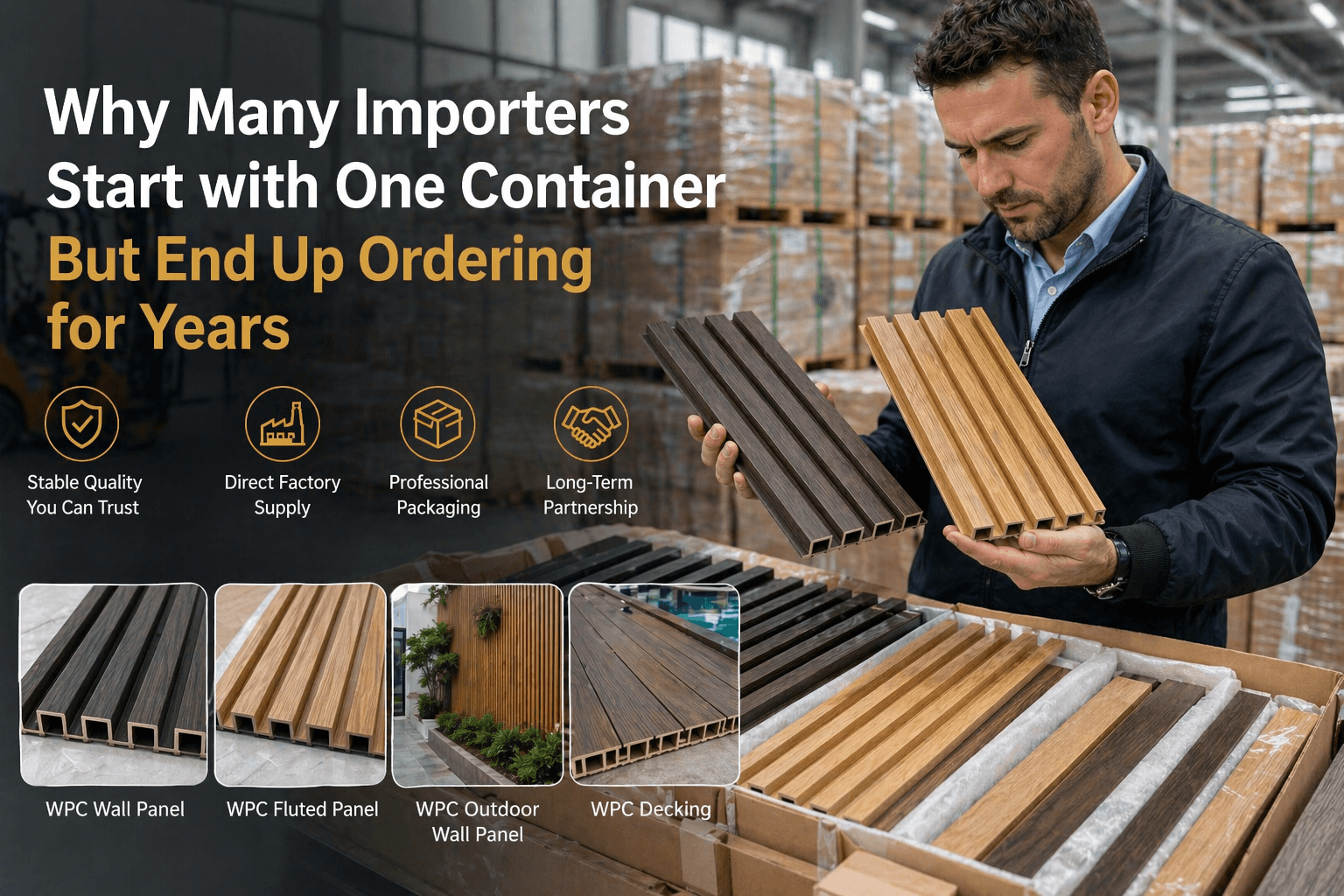 Vì sao nhiều nhà nhập khẩu bắt đầu chỉ với một container — nhưng cuối cùng lại đặt hàng trong nhiều năm?